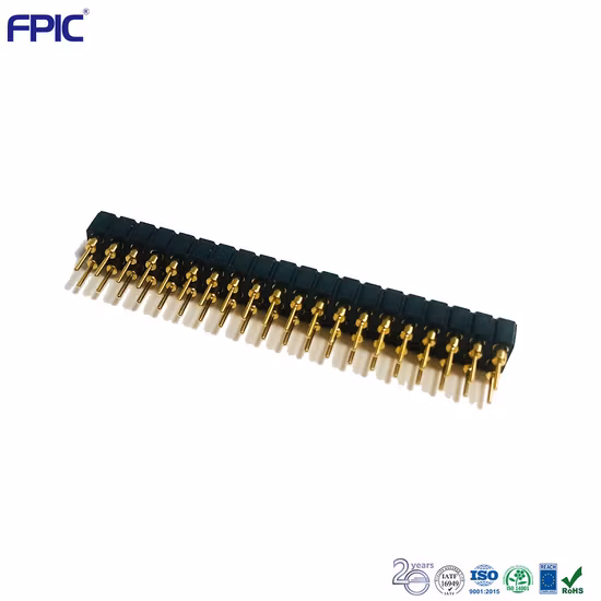 Fpic Pitch 1.27mm 2.0mm 2.54mm Right Angle 90degrees 10p to 100p Male Connector Box Header