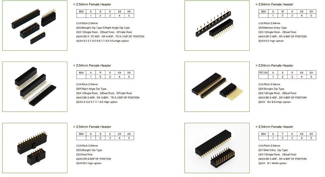 Single Row Female Header Pin Connector IC Socket