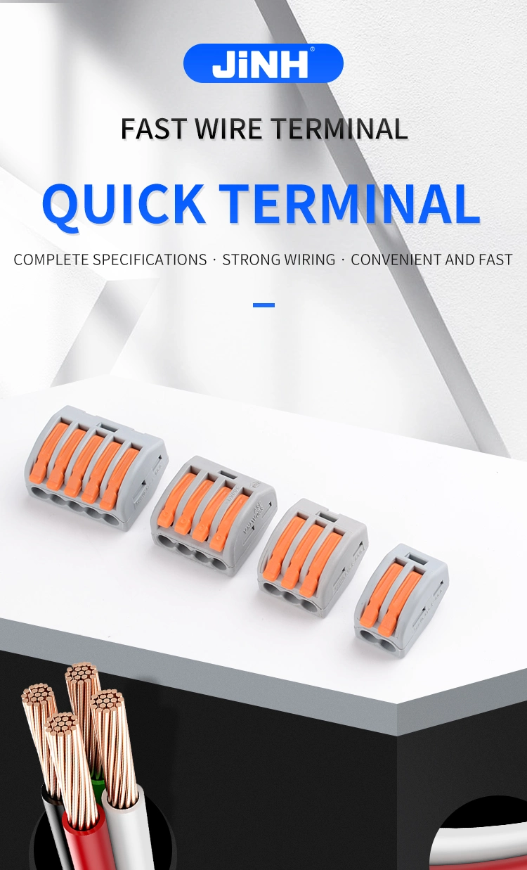 Jinh Electircal Terminal Block Push in Wire Connector Compact Quick Power Splice Lever Connectors