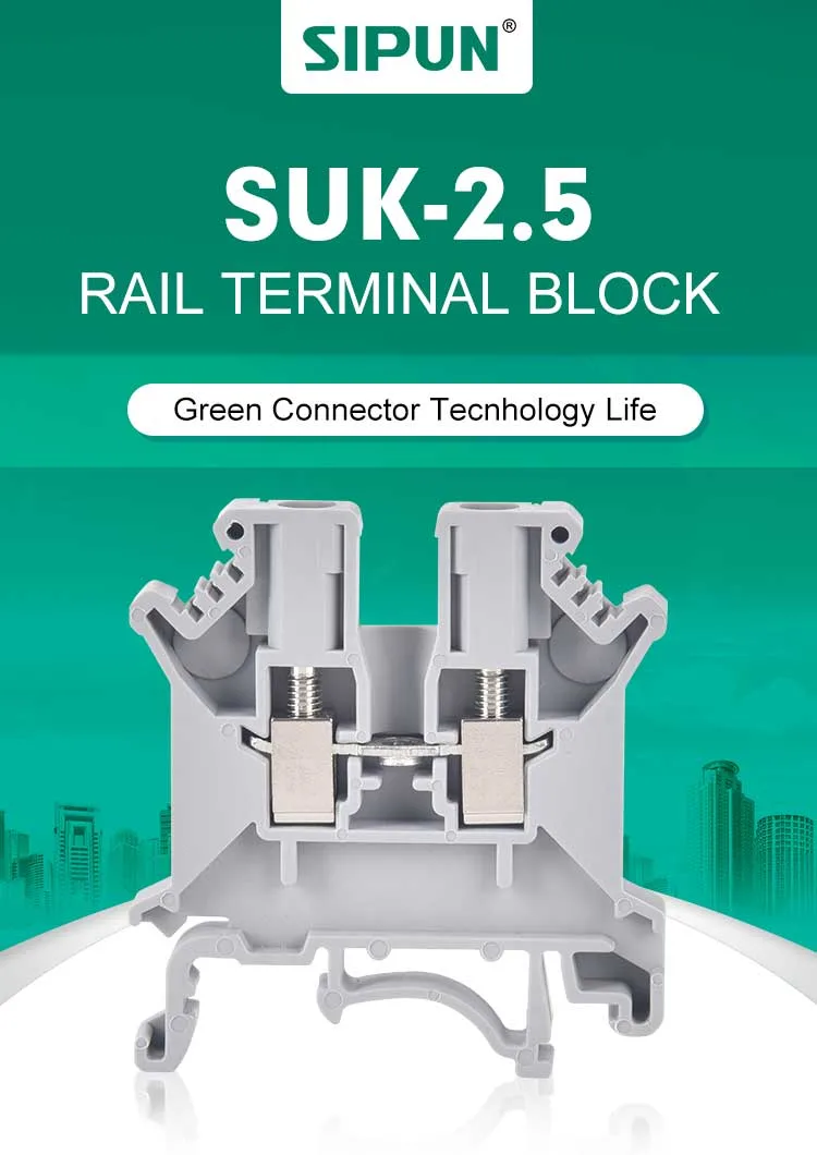 UK3n DIN Rail Screw Termianl Block Suk-2.5