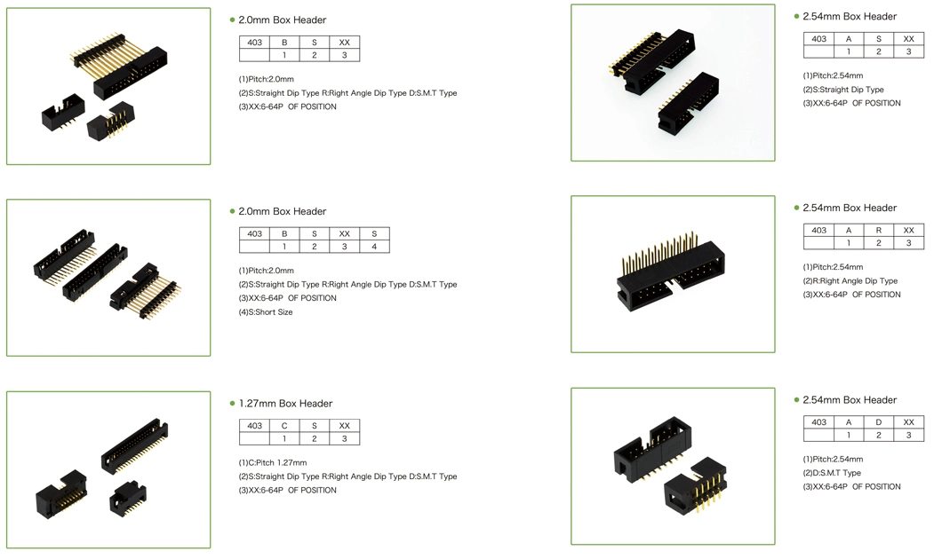 1.27/1.778/2.0mm/2.54mm IC Socket for Board to Board Connect