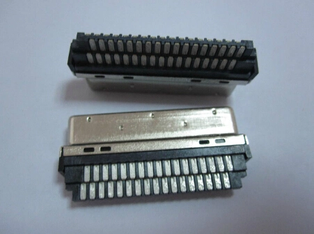 50 Pin Vhdci SCSI-5 Connector Hpcn Solder Type Male