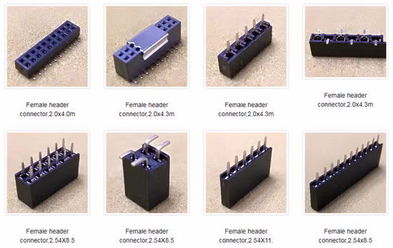 2.54mm Pitch Height 2.5mm Socket PCB Connector Dual Row Straight Male Female Pin Header